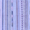 thumbnail image 1 of Ahgly Company Indoor Square Oriental Blue Modern Area Rugs, 4' Square, 1 of 4