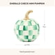 thumbnail image 4 of Calabaza decorativa MACKENZIE-CHILDS Emerald Check Mini, 4 of 6