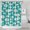Turquoise Daisy Flower Pattern, variant on Light Blue Daisy Flower Pattern Shower Curtain 36"x72" ,Bathroom Decorative Shower Curtains Set with 12 Hooks,Modern Waterproof Washable Shower Curtain