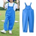 thumbnail image 4 of KAUOD Girls Overalls Straight Leg Preppy Trendy Loose Harem Dungarees Pants School 𝗨niforms Spring Casual Cute Jumpsuit, 4 of 7