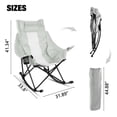 thumbnail image 5 of BOSSIN Portable Oversized Rocking Camping Chair for Adults,Outdoor Folding Chair with Storage Bag & Cup Holder, 5 of 7