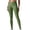 (New51)Army Green, variant on Women's Solid Color Slim Fit Fashionable Seamless Breathable Cross Waist Peach Hip Yoga Pants Running Fitness Pants