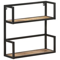 vidaXL Wall Shelf 23.6"x7.9"x23.6" Rough Mango Wood