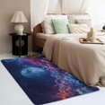 thumbnail image 3 of Moon Rugs for Living Room - Washable Rugs Moon Rug & Home Decor, 4x6 Rug, Floral Rugs for Living Room Bedroom, Non Slip Soft Low Pile Large Indoor Area Rug, Flower Carpet & Room Decorations, 3 of 7