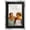 Silver Frame, Black Mat, variant on 14x17 Silver Picture Frame with 11.5x14.5 White Mat Opening for 12x15 Image, 0.75 Inch Border, UV