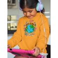 thumbnail image 2 of Protect The World Quote Hoodie Juniors -Image by Shutterstock,  x-Large, 2 of 4