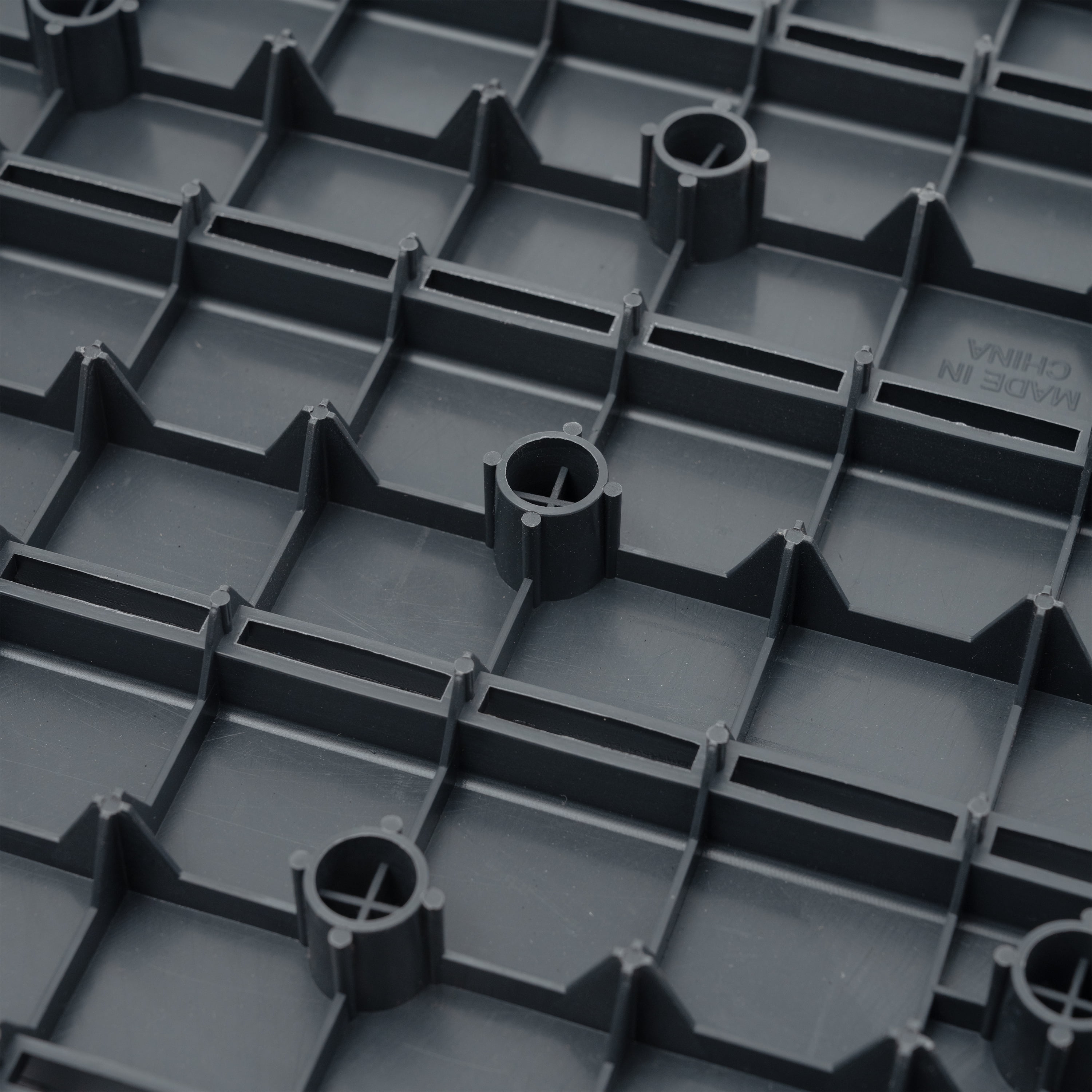 Plastic Interlocking Deck Tiles Set of 44 12x12 Inch, Square Waterproof Outdoor All Weather Tiles for Poolside, Grey