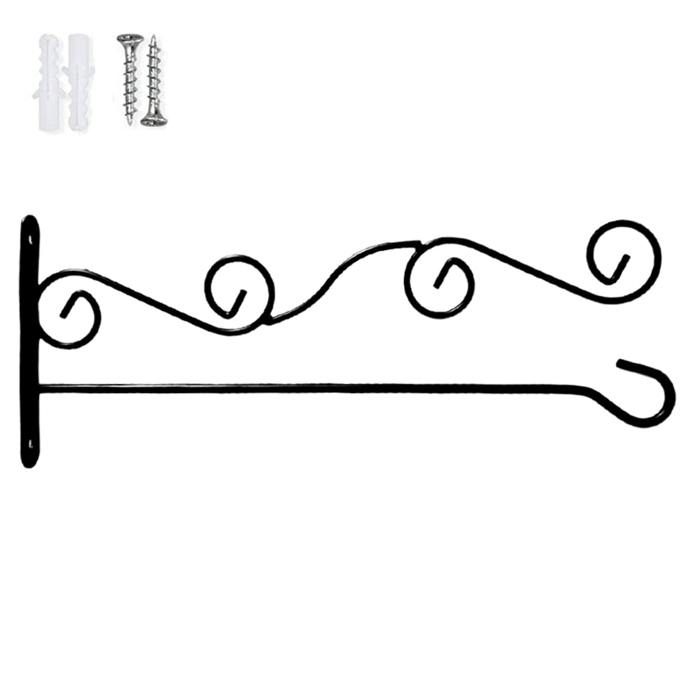 BESTHUA Garden Wall Flags Scroll Hanger Metal Garden Flag Holder