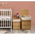 thumbnail image 2 of Badger Basket Wicker Two Hamper Set with Liners - Natural, 2 of 7