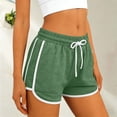 thumbnail image 2 of TAGOLD Womens Shorts Solid Color Loose Elastic Waist Side Pocket Casual Summer Sport Shorts, 2 of 5