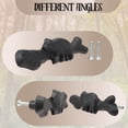 thumbnail image 4 of 6-pc. Black Bear Drawer Pulls - Rustic Cast Iron Cabinet Hardware for Lodge, Cabin Decor - Wildlife-Themed Drawer Handles for Rustic Decor -Ideal for Hunters & Nature Lovers, 4 of 6