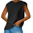 thumbnail image 4 of AherBiu Tank Tops for Women Sleeveless Crewneck Top Tees Comfy Soft Summer Casual Loose Camisole Tshirts, 4 of 9