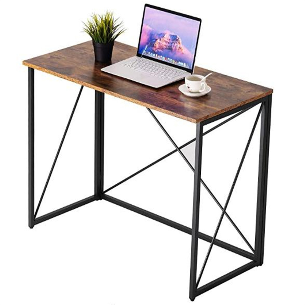 Folding Desk, 40 inch Writing Computer Desk Foldable Table Simple Home