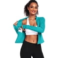 thumbnail image 3 of NELEUS Womens Athletic Jackets Zip Up Yoga Workout Jacket Short Coat Slim Fit With 2 Inner Pockets,Light Green,US Size M, 3 of 9