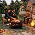 thumbnail image 4 of EastVita 36-Inch Outdoor Fire Basin With Spark Guard And Fire Poker., 4 of 6