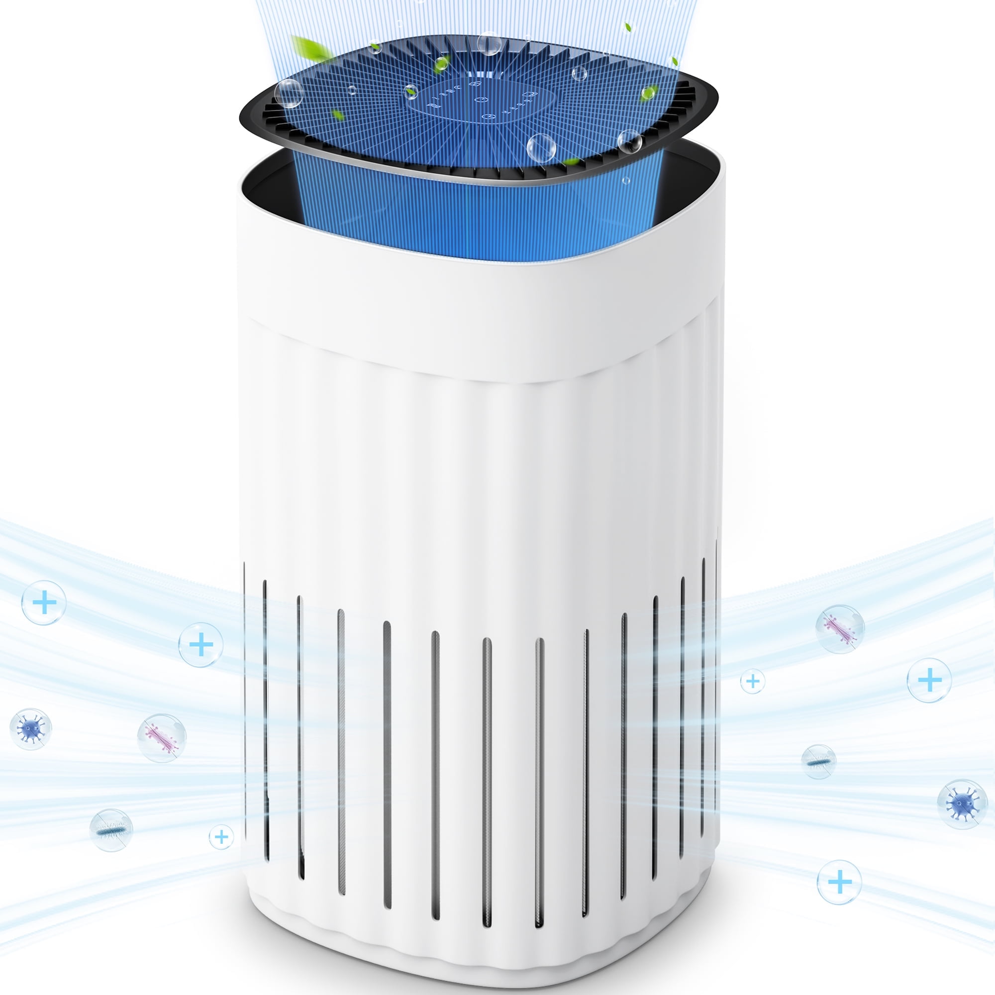 Nepsam 3-in-1 HEPA Air Purifier - 99.97% Particle Removal, 3-Speed, 8H Timer for Home & Office