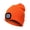 Orange, variant on Unisex LED Beanie Hat with Light Gifts Autumn Winter Warm Outdoor Hiking Camping Knitting Hat
