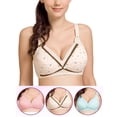 thumbnail image 4 of Women Breastfeeding Push Up Bra Pregnant Women Underwear&nbsp;Front Closure Wireless Comfort Bra for Women, 4 of 6