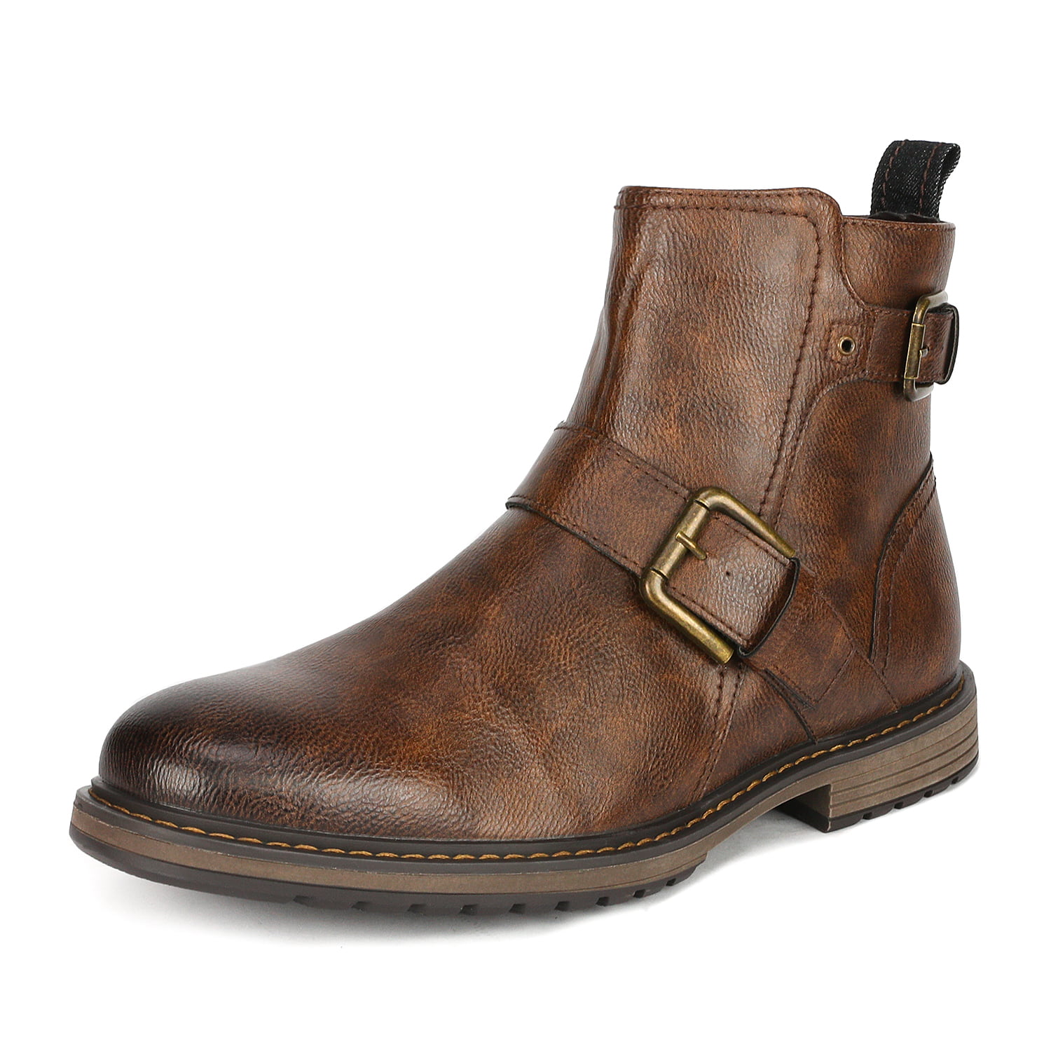 Bruno Marc Mens Motorcycle Combat Oxford Boots 