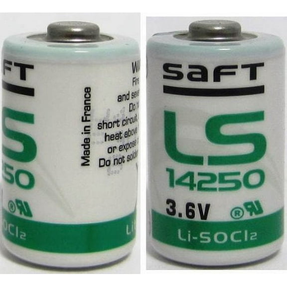 2 Pcs SAFT LS14250 LS 14250 1/2 AA 3.6v Li-SOCl2 Lithium Battery High Capacity MADE IN FRANCE