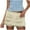 Beige, variant on RYRJJ Womens Denim Skorts Y2k Low Waist Cargo Denim Mini Skirts with Shorts Button Down Bodycon Pencil Jean Skirts(Coffee,S)
