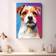 thumbnail image 2 of Parson Russell Terrier Dog Art Canvas, Pet Wall, Polygon Art Print on Canvas Canvas, large wall art, bathroom wall art, Ready to Hang,Living Room,Bedroom ＆ Office, 2 of 4