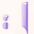 thumbnail image 3 of Juego de 5 cepillos para el cabello de colores para peluquería, cepillo de doble filo, peine de cola de rata, herramientas profesionales de peluquería, 3 of 6