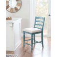 thumbnail image 5 of Home Square 2-Piece Furniture 24" Wood Counter Stool Set in Blue, 5 of 11