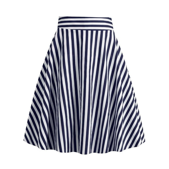 2025 Women's Retro Stripes Leather Mini Skirt This Casual Fashion Retro Skirt with Pockets Style Skirt