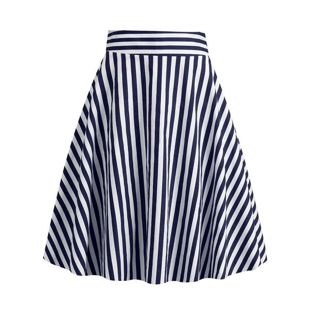 Kcodviy Jupe Crayon à Rayures Rétro pour Femmes, Longueur Genou, Style Rétro Décontracté, Jupe de Table, Jupes Mignonnes pour Adolescentes, Grande Taille, Jupe en Tulle, Jupe en Chiffon