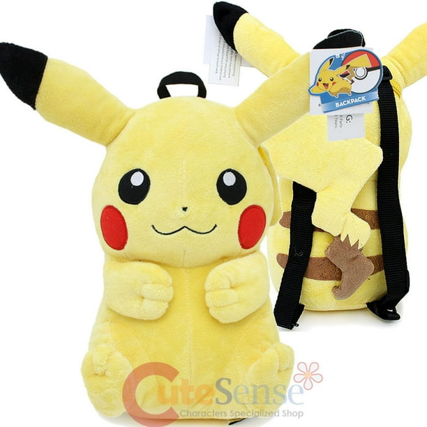 Pokemon Pikachu Plush Doll Backpack 16" Nintendo Game Costume Bag