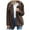 Coffee, variant on Women's Fuzzy Fleece Jacket Winter Teddy Bear Sherpa Coat Notched Collar Button Down Outwear with Pockets (Coffee, S)