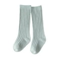 thumbnail image 1 of sertiohcv Girls Ruffle Socks Children Socks Comfortable Soft Mid Length Socks Stylish Warm Mid Length Athletic Socks Light Blue Size for 0-6 Months, 1 of 3