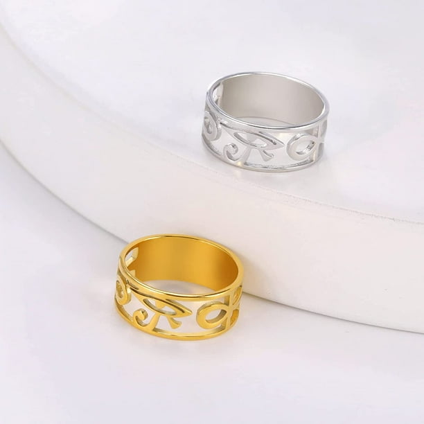 Eye of Horus Ring Ancient Egyptian Symbol Eye of Horus Ankh Rings
