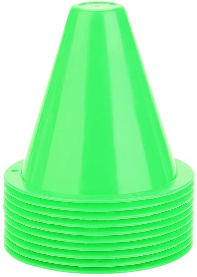 10pcs Mini Soccer Training Cone Football Barriers Marker Holders Accessories Set 
