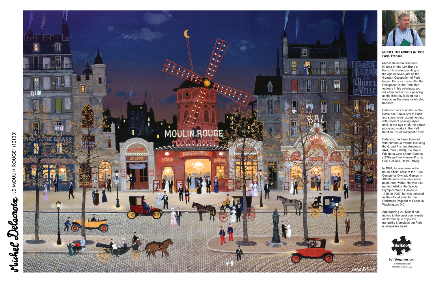 Buffalo Games 1000-Piece Michel Delacroix Le Moulin Rouge Jigsaw Puzzle