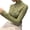 Green, variant on Elegant Women Turtle Neck Long Sleeve Floral Lace Blouse Top Slim Base T-shirt