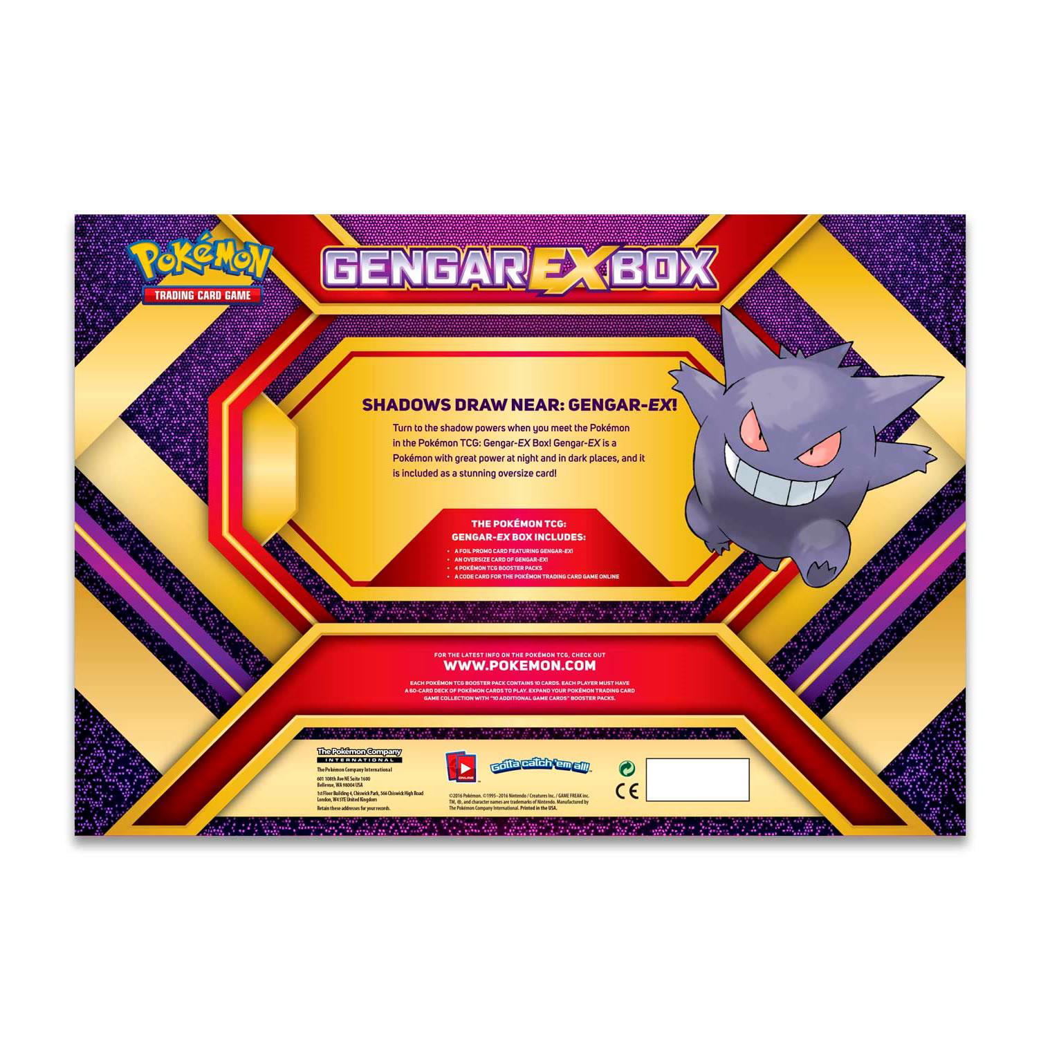 Pokemon TCG 2016 Evolution Collectors Chest Lunchbox Mega Gengar EX Sealed 