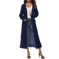 thumbnail image 4 of Long Cardigan Sweaters for Women 2025 Long Sleeve Open Front Ribbed Knit Oversized Fall Casual Coat with Pockets, 4 of 6
