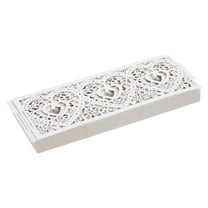 FRCOLOR White Iridescent Paper Candle Wraps for Decor Perfect for Wedding Birthday Parties and Holidays 50pcs