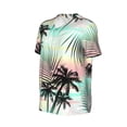 thumbnail image 2 of Haiem Hip Hop Hipster Baseball Jersey Button Down Shirts Sports Uniforms Men Women Jersey(Tropical Summer Palm,4X-Large), 2 of 9