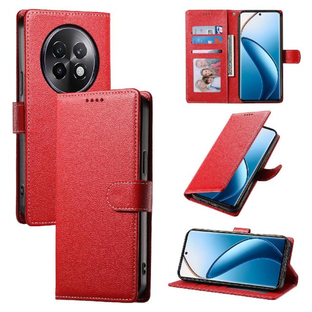Case for FOXDOCK Realme 13 Plus 5G Wallet Case – Premium Leather, 3 Card Slots, Shockproof Protection