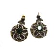 thumbnail image 5 of Deep Green Crystal 4 Piece Antique Bronze Gold Anti-Tarnish Necklace Earring Ring Jewelry Set J-268-J4, 5 of 10