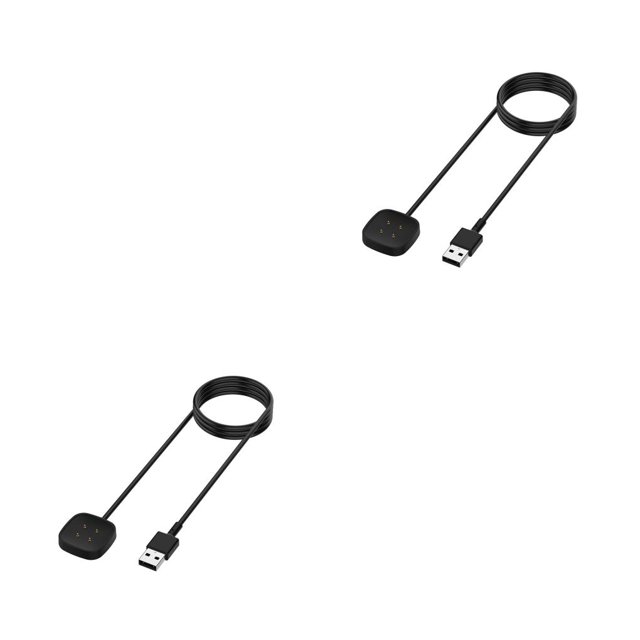 Seitruly Reloj portátil Cable de carga USB Smartwatch Cable de alimentación Accesorio de protección contra cortocircuitos Reemplazo para 3 100cm 2piezas