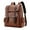 Brown, variant on Saving Leather Laptop Backpack For Men, Work Business Travel Office Backpack College Bookbag, Casual Computer Backpack Fits Notebook 15.6 Inch