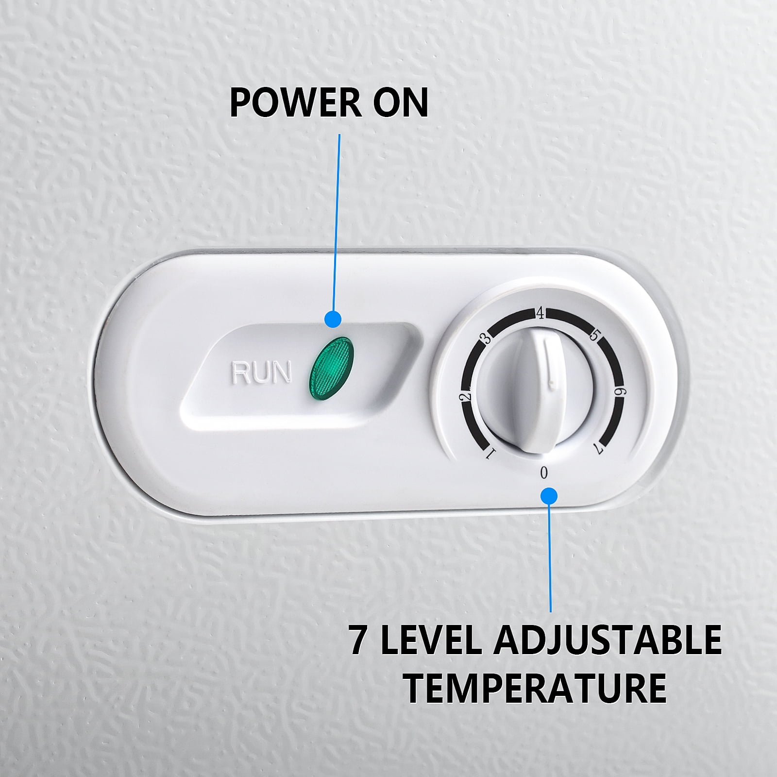Moifoi 3.5 Cu.ft Chest Freezer w/ Removable Storage Basket & Top Open Door, Energy Saving, White