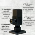 thumbnail image 3 of Westbrass D105QS-12 1/4-Turn Angle Stop 1/2" Copper x 3/8" Compression, Square Handle, Oil Rubbed Bronze, 3 of 9