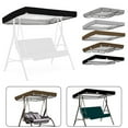 thumbnail image 2 of Replacement Canopy For Swing for Seat 2 or 3 Seater Garden Swing Chair Cover 142*120*18cm Coffee, 2 of 10