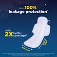 thumbnail image 2 of Stayfree Secure Nights Sanitary Pads, Unscented, Heavy, 120 Count, 2 of 4
