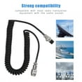 thumbnail image 3 of Práctico Cable de Extensión en Espiral de 8 Pines para Transceptores de Radio con Conectores Macho/hembra, 3 of 8